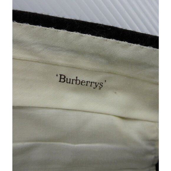 VINTAGE Burberry Pants 36X30 Wool Flannel Relaxed Cuffed USA Union Made - Picture 8 of 9